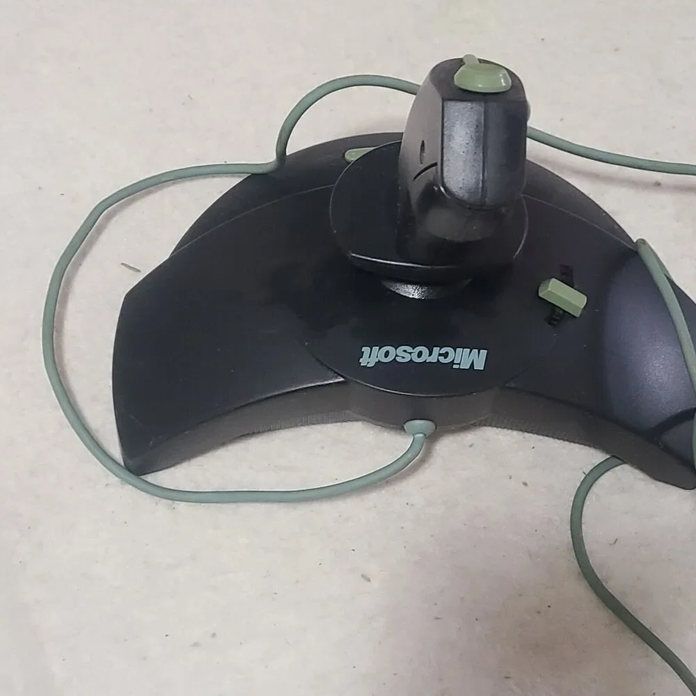 Vintage Microsoft Sidewinder 3D Pro . For PC Gameport Joystick Flight Simulator